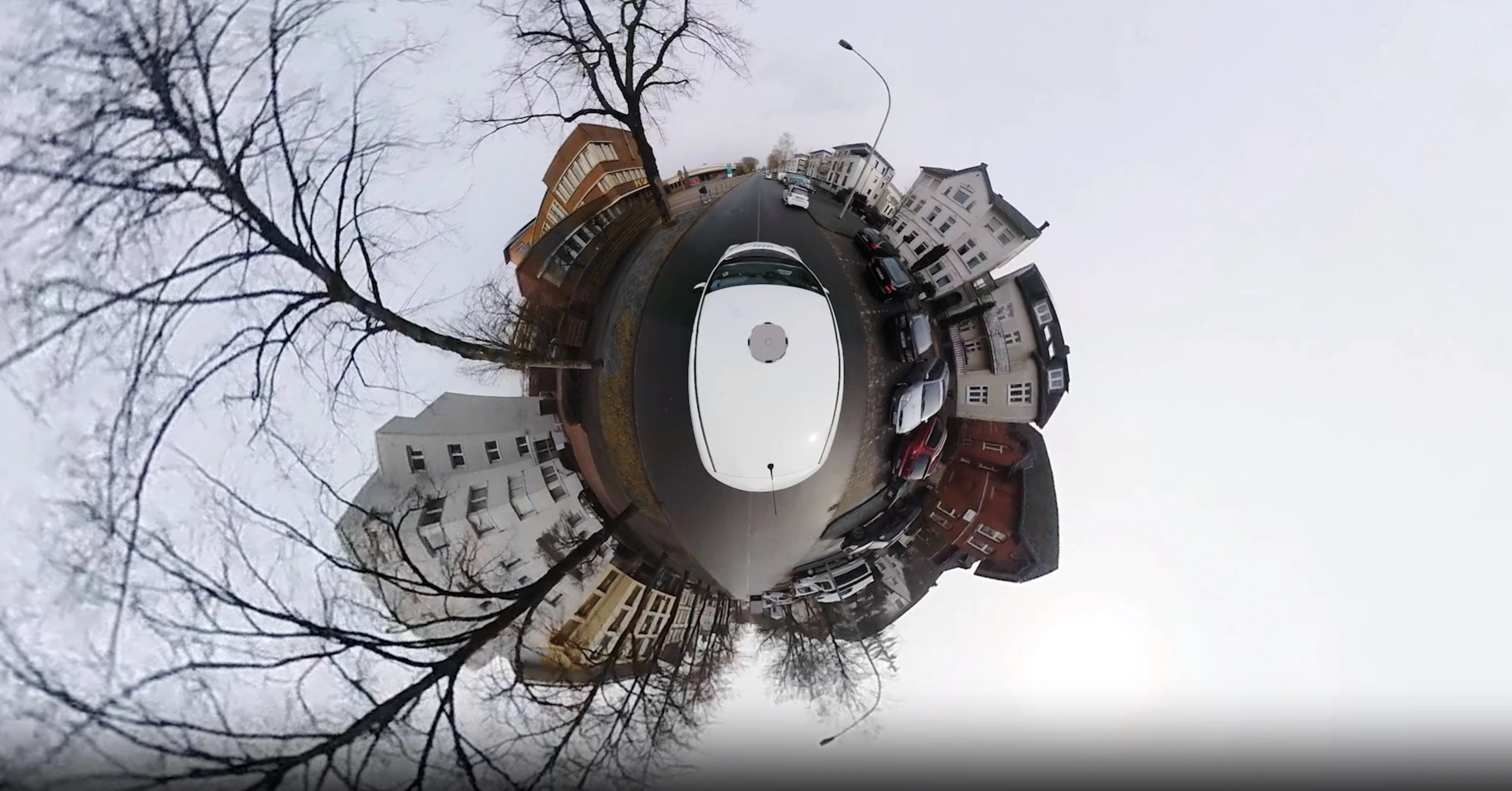 3-D Bild einer Straßenaufnahme