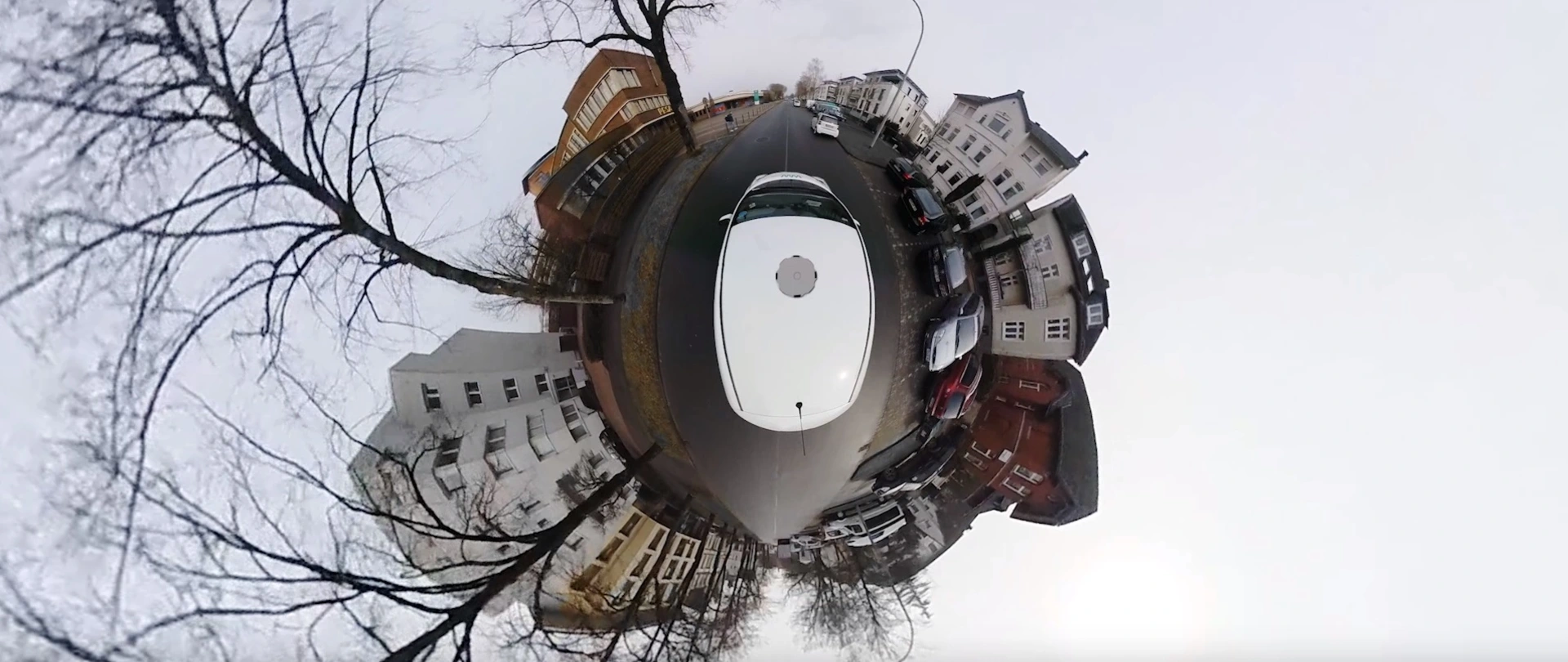 3-D Bild einer Straßenaufnahme