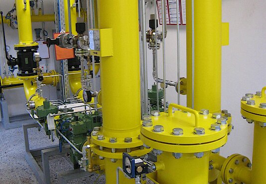 Gasdruckregelstation in Betrieb