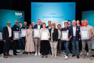 Gruppenbild der letzten Klima.Sieger-Gewinner*innen