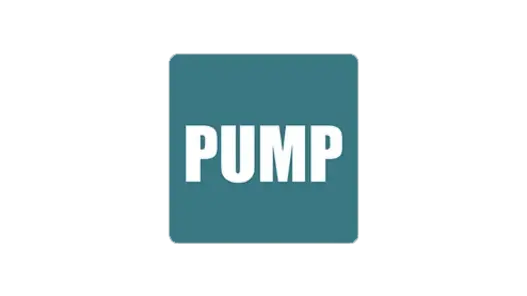 Ein Bild mit dem Logo von Pump.