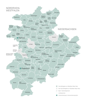 Westfalen Weser Geschäftsgebiet Netzkarte