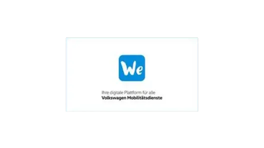 Ein Bild mit dem Logo von We Charge.