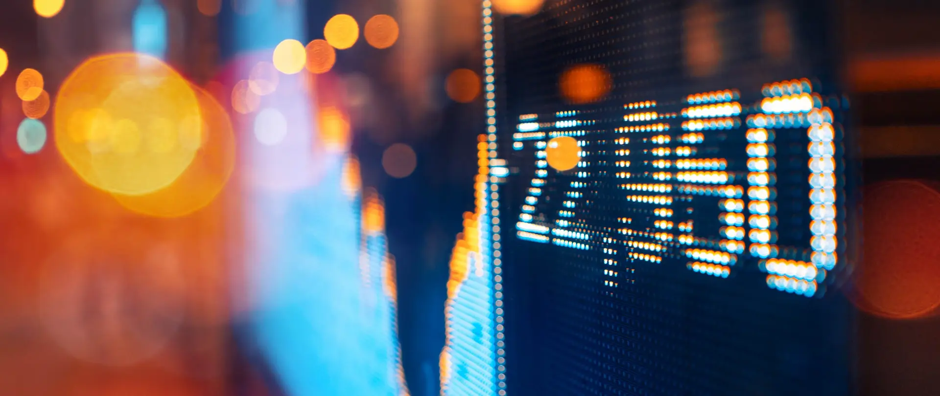 Stimmungsbild eines Kurses an der Strombörse.