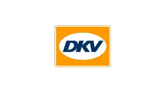 Ein Bild mit dem Logo von DKV.