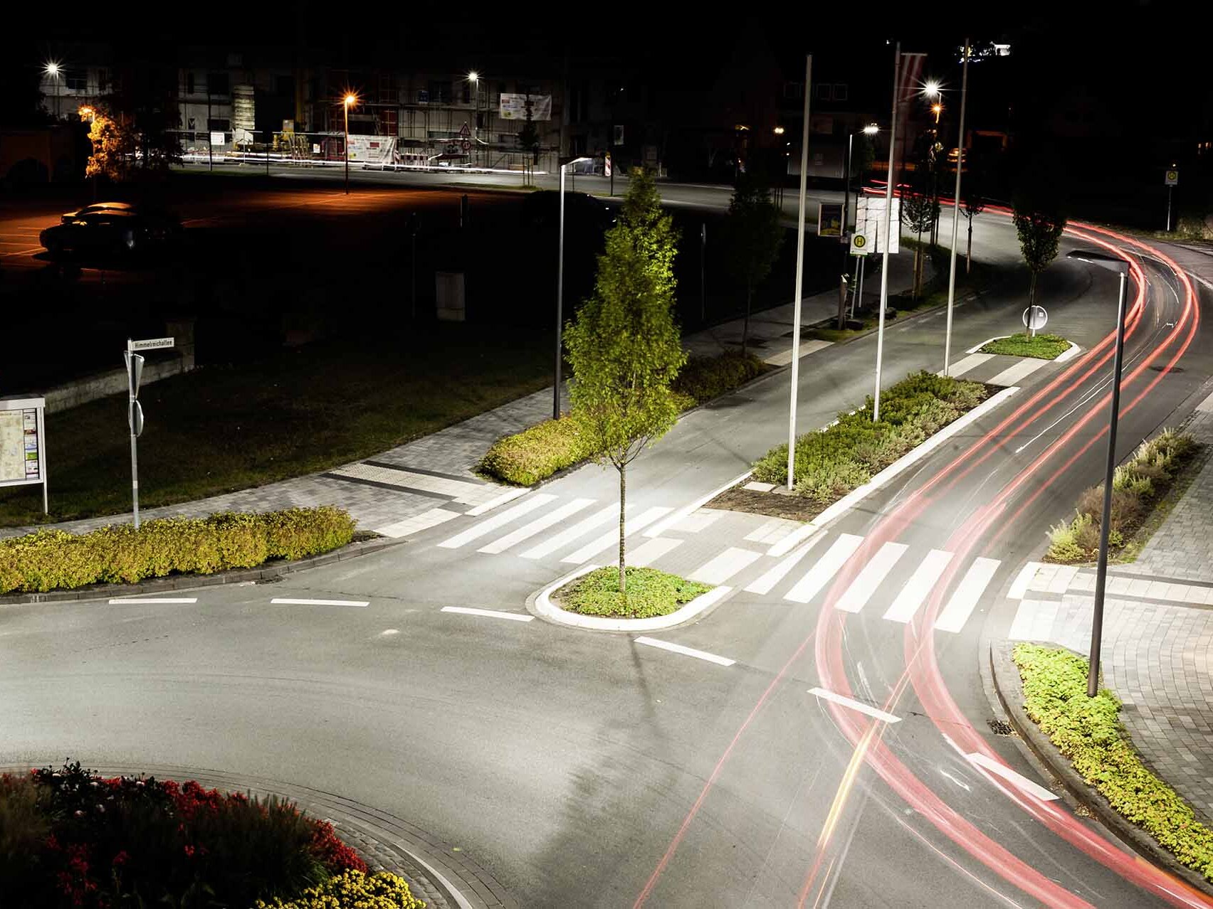 WWN Strassenbeleuchtung Beleuchtete Straße